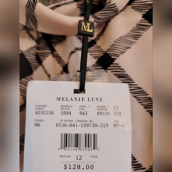 NEW Melanie Lyne Blouse cream/black - Picture 2 of 4